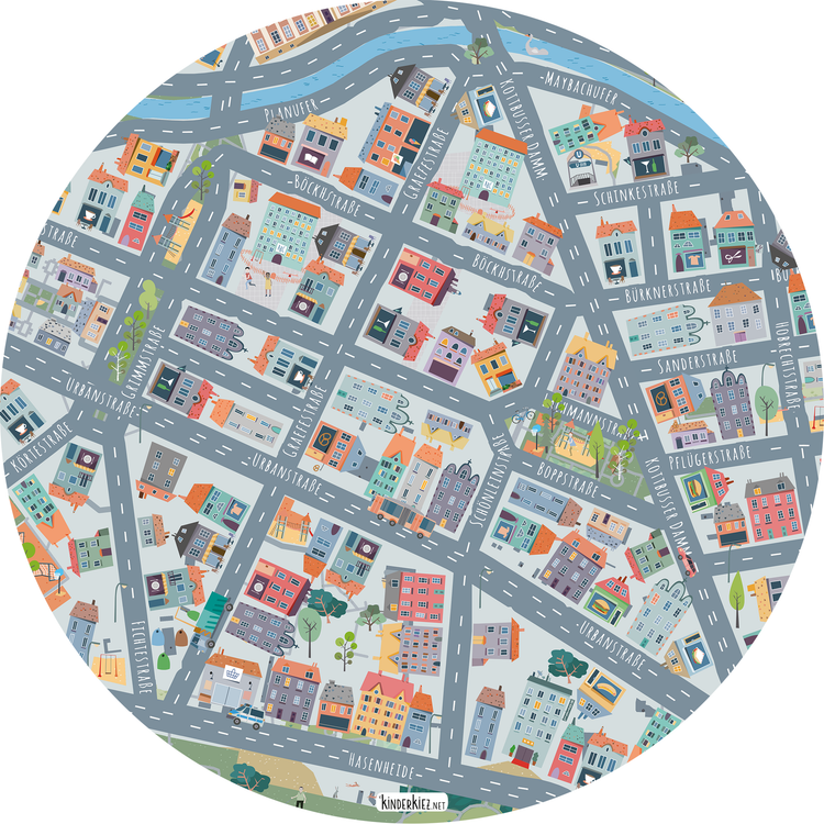 Berlin Graefekiez Spielteppich