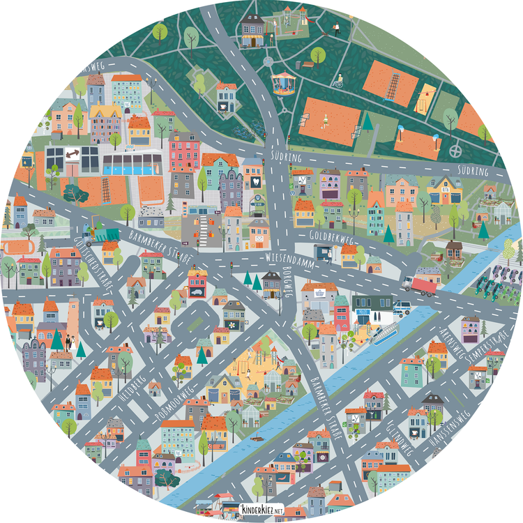 Hamburg Winterhude Spielteppich