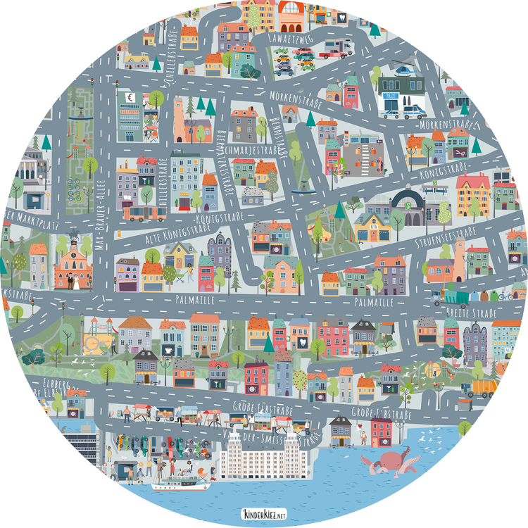 Hamburg Altona Altstadt Spielteppich