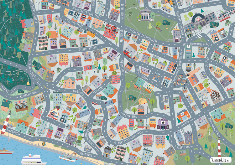 Hamburg Blankenese Spielteppich
