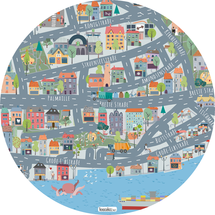 Hamburg Altona Altstadt Spielteppich