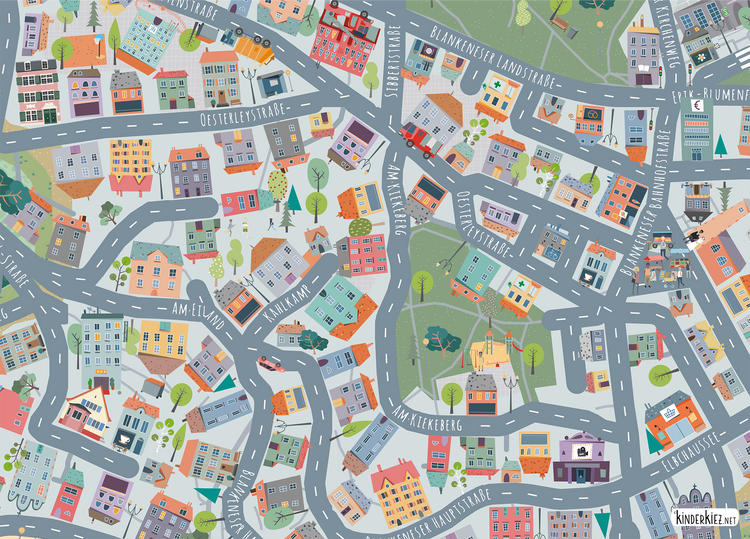 Hamburg Blankenese Spielteppich