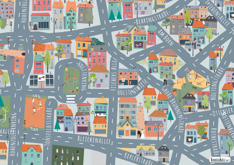 Hamburg Ottensen Spielteppich