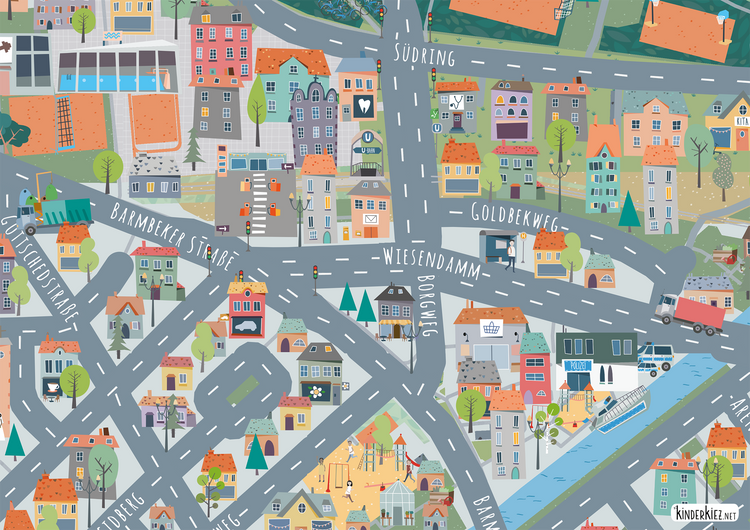 Hamburg Winterhude Spielteppich