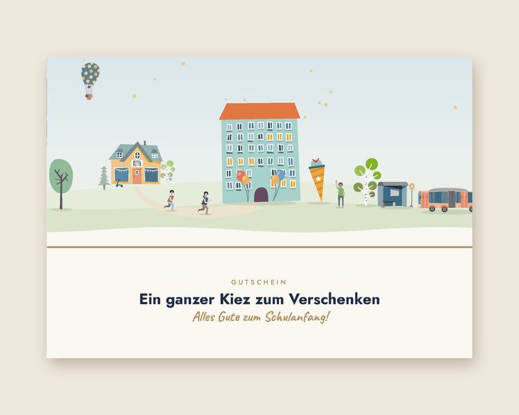 Gutscheinkarte Einschulung: Alles Gute zum Schulanfang