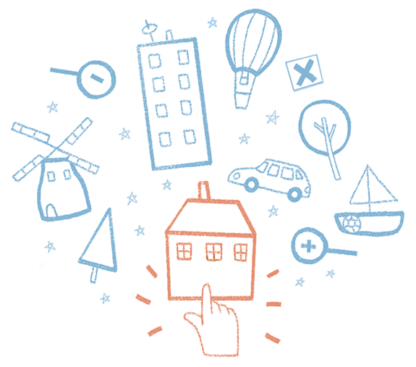 Kiez des Spielteppichs gestalten